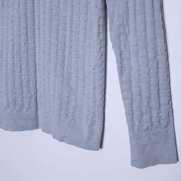 ATHLETA Epitomize Top Light Grey Heather Long Sleeves Textured Active Women's L - Picture 10 of 12